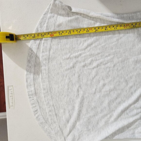 Adidas Shirt Womens Small Gray White Climalite Longsleeve Thumbholes Keyhole - Picture 10 of 12